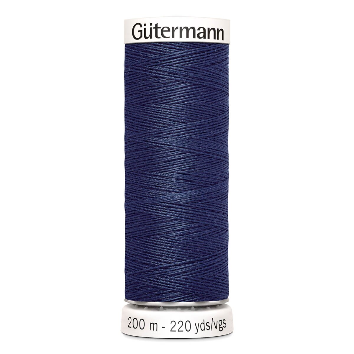 Нить Gutermann Sew-All 100/200 м для всех материалов, 100% полиэстер, 5 штук, 537 серо-синий джинс — фото 1