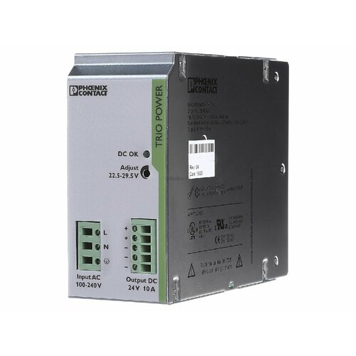 Источник питания постоянного тока 85 264 В 24 В 240 Вт TRIO-PS1AC24DC10 Phoenix 2866323 4046356046657 69788₽