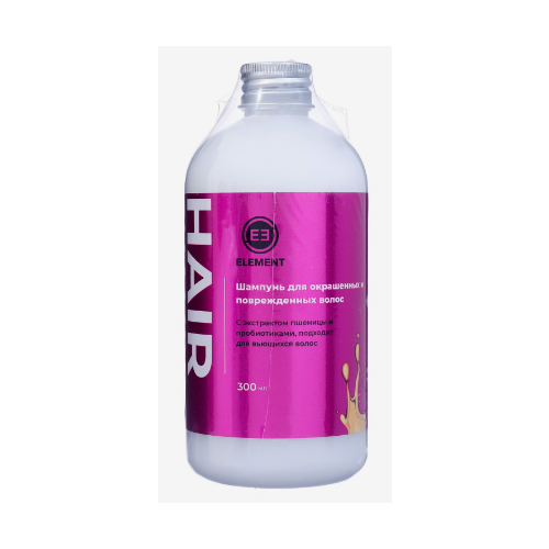 ELEMENT Шампунь для поврежденных волос с экстрактом пшеницы 300 мл 876₽