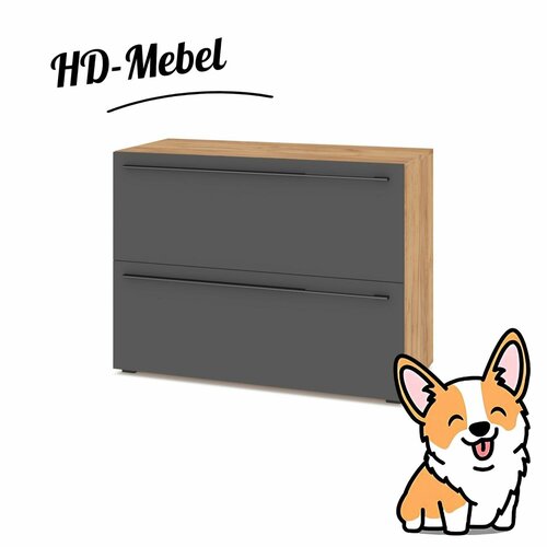 Тумба STONE С81 Золотой дубГрафит 11660₽