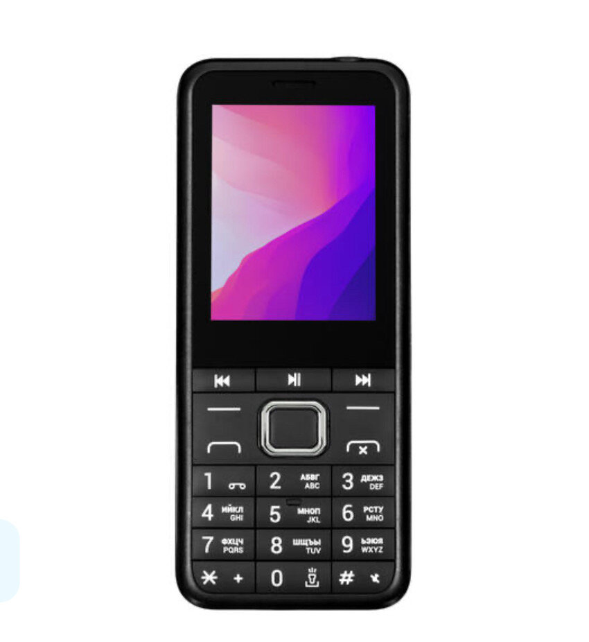 Телефон KENSHI M241, Dual nano SIM, черный