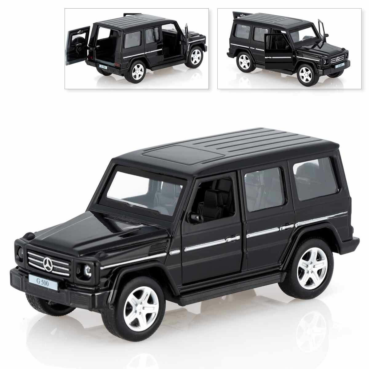 Машинка Mercedes Benz G Class, коллекционная, металлическая, черный, Технопарк, 12 см