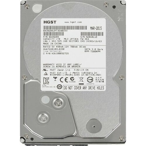 Жесткий диск HGST H3U10003272S 1Tb SATAII 35 HDD 92900₽