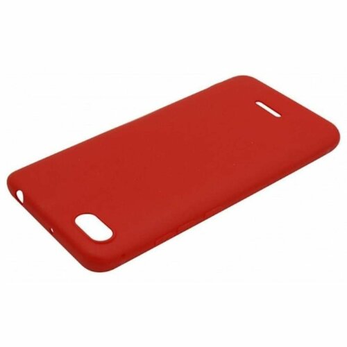 Xiaomi Redmi 6A Чехол (бампер) матовый силиконовый, цвет красный чехол пластиковый xiaomi redmi 6a пингвин арт 5