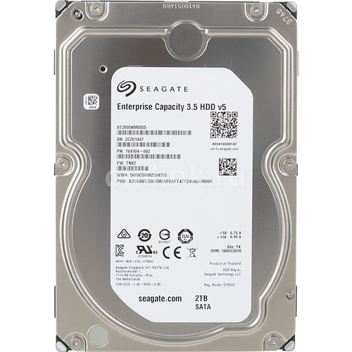 Жесткий диск RECERTIFIED HDD Seagate SATA 3Tb Enterprise Capacity 7200 6Gbs 128Mb 1 year warranty RECERTIFIED 16110₽