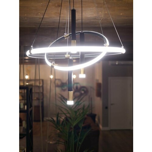 Светодиодная подвесная люстра с кольцами