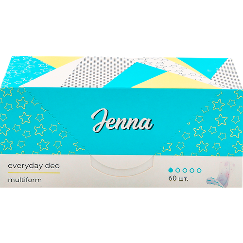 Прокладки ежедневные JENNA Everyday Deo Multiform, 60шт прокладки гигиенич ежедневн 60шт style multiform deo