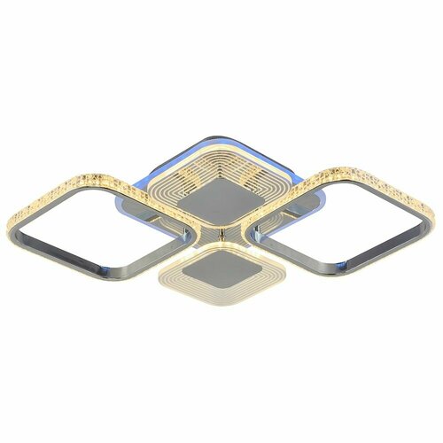 Люстра потолочная светодиодная с пультом мощность 88 Вт На комнату 14 метров от Getogazov Family 4930₽