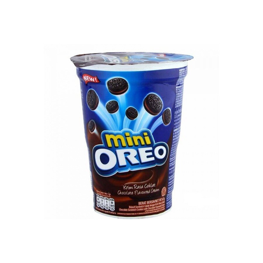 Печенье Oreo Мini Chocolate / Орео Мини с шоколадным кремом 61.3гр (Индонезия)