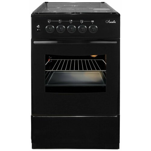 Газовая плита Лысьва ГП 4к20 МС-2у черная со стеклянной крышкой 3924700₽