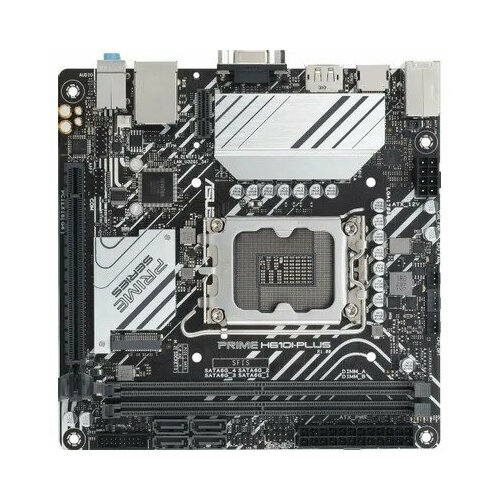 Материнская плата ASUS PRIME H610I-PLUS-CSM, LGA 1700, Intel H610, mini-ITX, Ret материнская плата asus prime h610i plus d4 csm