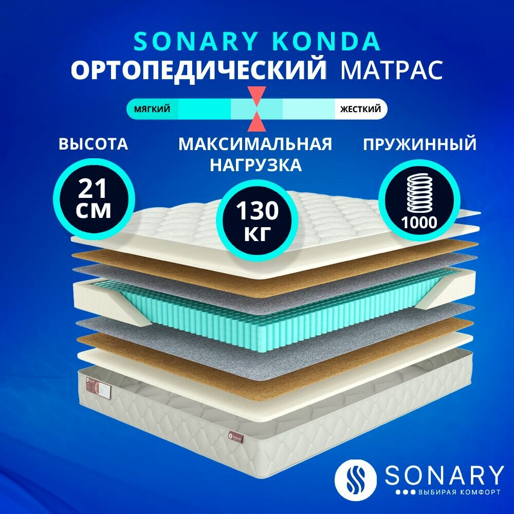 Матрас Sonary Konda 80х200 серии Flow