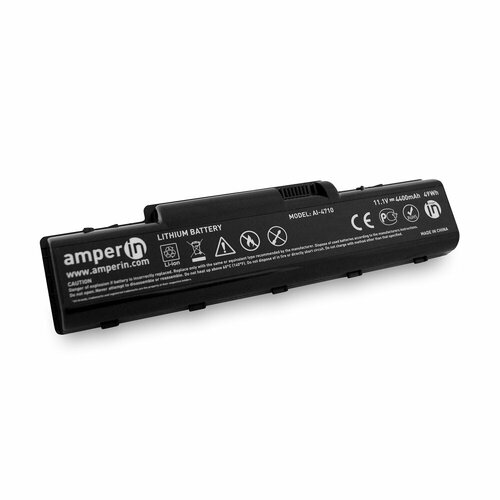 Аккумуляторная батарея Amperin для ноутбука Acer Aspire 2930, 4710 11.1V 4400mAh (49Wh) AI-4710 аккумулятор акб аккумуляторная батарея amperin ai 4710 для ноутбука acer aspire 2930 4710 11 1в 4400мач 49вт li ion