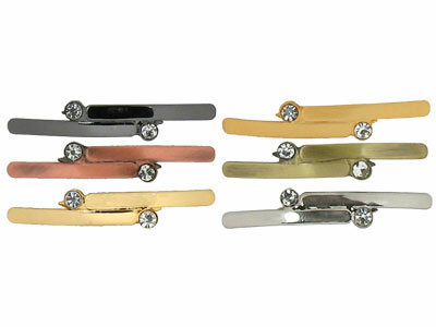 фото Фурнитура "Micron" GB 1430 Украшение "Параллель" 43 х 7 мм №11 матовое золото (прозрачный) 10 штук