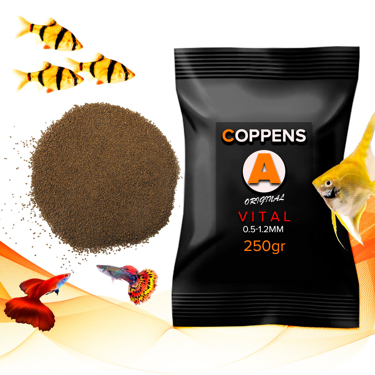 COPPENS VITAL 0.5-1.2мм, 250 гр - корм для аквариумных рыб