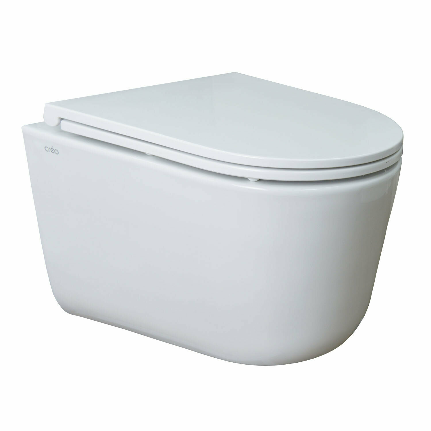 фото Унитаз подвесной Creo Ceramique Lyon 2.0 с быстросъемным сиденьем микролифт LY1100R