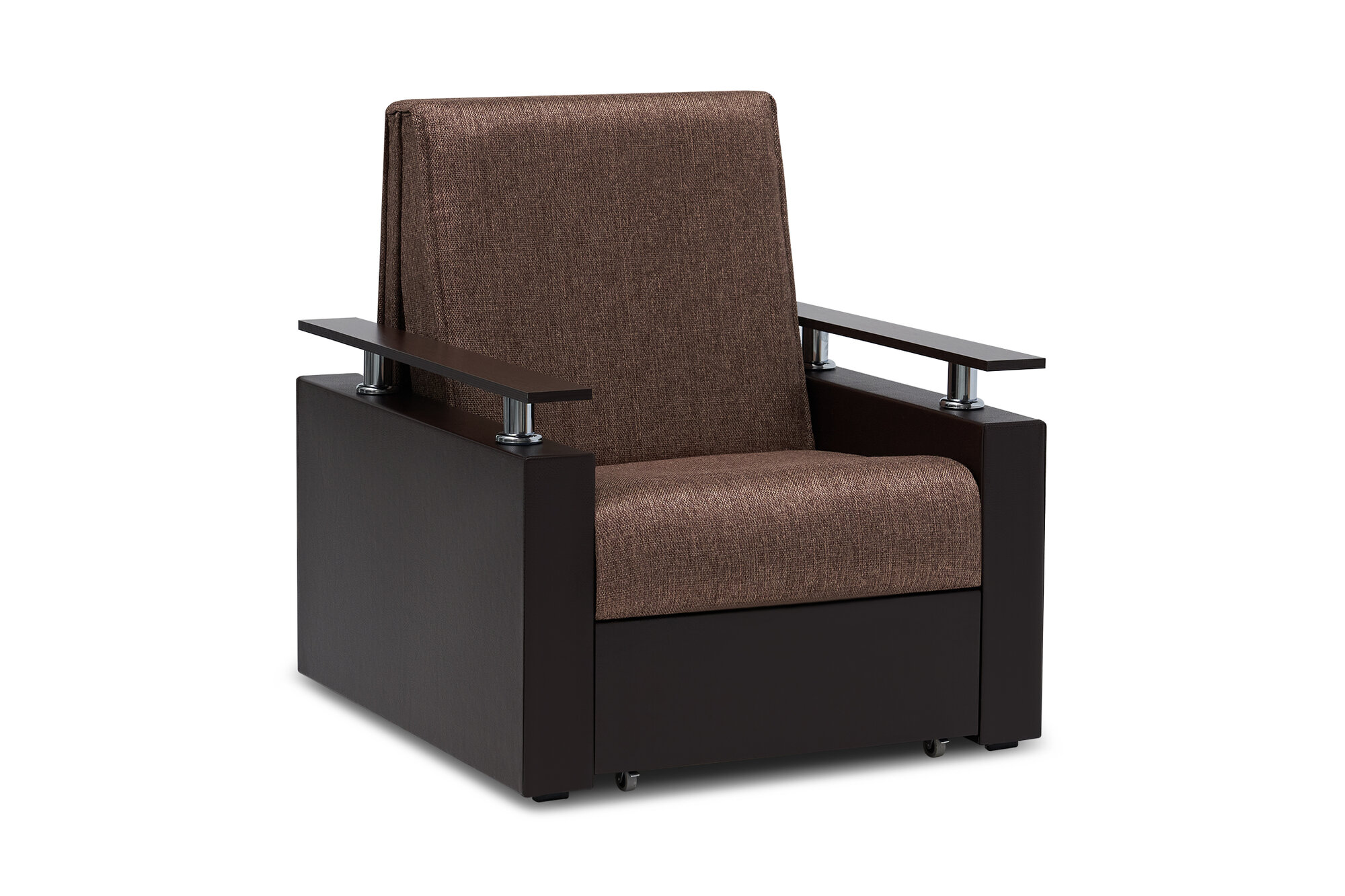 фото Кресло Мебель-АРС Шарк аккордеон шоколадное 83x95x95 см