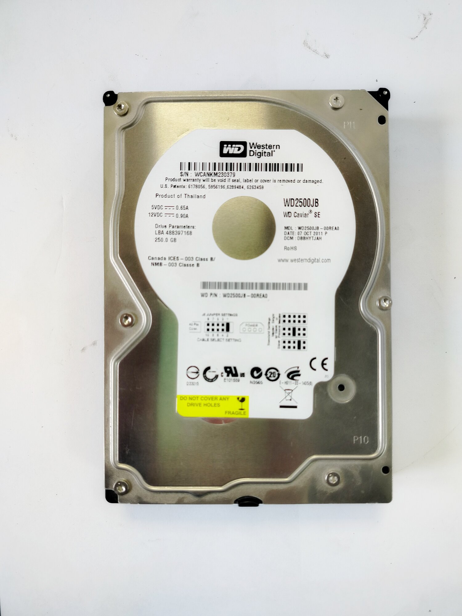 Жесткий диск Western Digital 250Gb 3.5" IDE