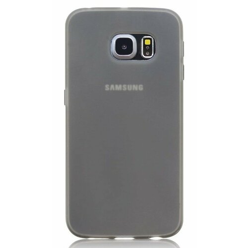 Накладка силиконовая для Samsung Galaxy S6 edge G925 прозрачно-черная задняя крышка для samsung sm g925 s6 edge blue orig