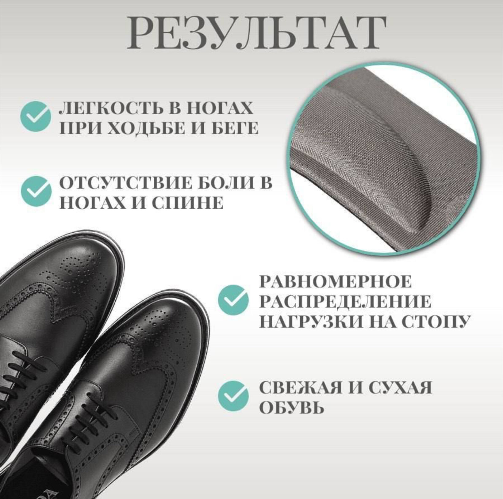 Анатомические стельки мягкие от плоскостопия, амортизирующие с эффектом памяти для спорта и прогулок, 4D для мужчин и женщин, размер 35-40 — фото 1