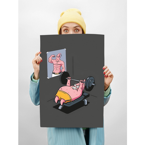 Картина для интерьера на стену 40х50 Патрик качок