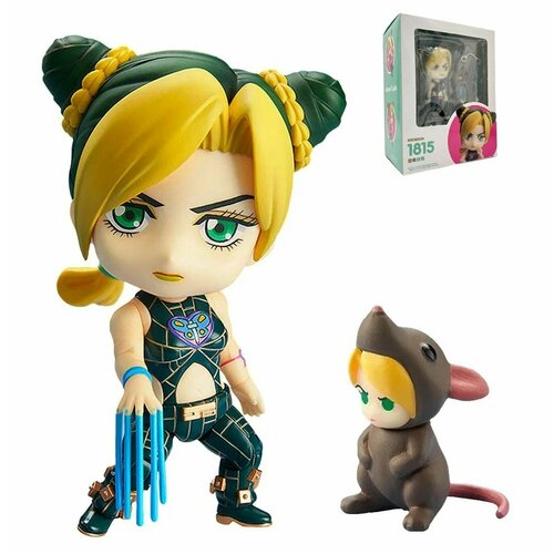 Фигурка Невероятные приключения ДжоДжо Джолин Куджо / Jolyne Cujoh 1815 (10см) japan anime jojo bizarre adventure jolyne cujoh double sided print hoodies manga graphics hoodie men women oversized streetwear