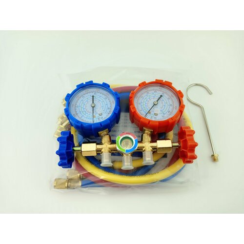 Манометрический коллектор с шлангами 2-вентильный R410a22134404 2550₽