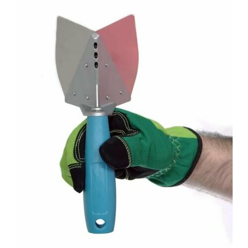 SPATULA02 KORSHUN Шпатель для доводки внешних углов 90 со сменными пластинами, толщина 0,3мм