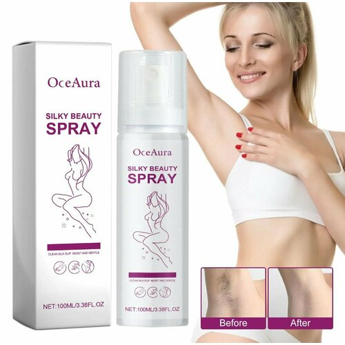 Спрей для удаления волос и тела150 мл раньше ингибитор роста женских волос депиляционный крем для тела уход Silky Hair RemovalSPRAY 525₽