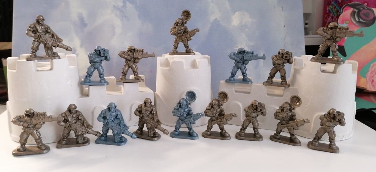 Солдатики тяжелая штурмовая клон пехота. № 3 (4 шт), №4 (12 шт), Бронепехота, Технолог,