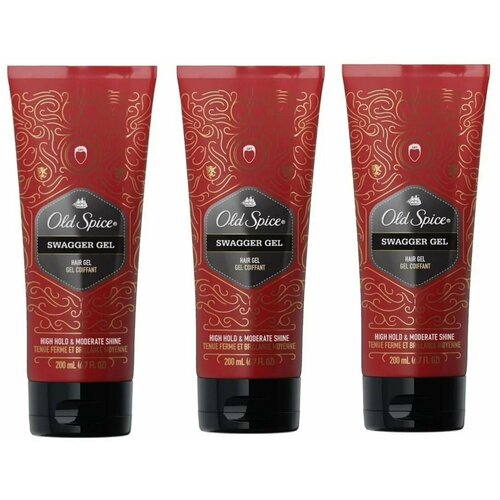 Гель для укладки Old Spice Slugger сильная фиксация умеренный блеск 200 мл х3шт 1650₽
