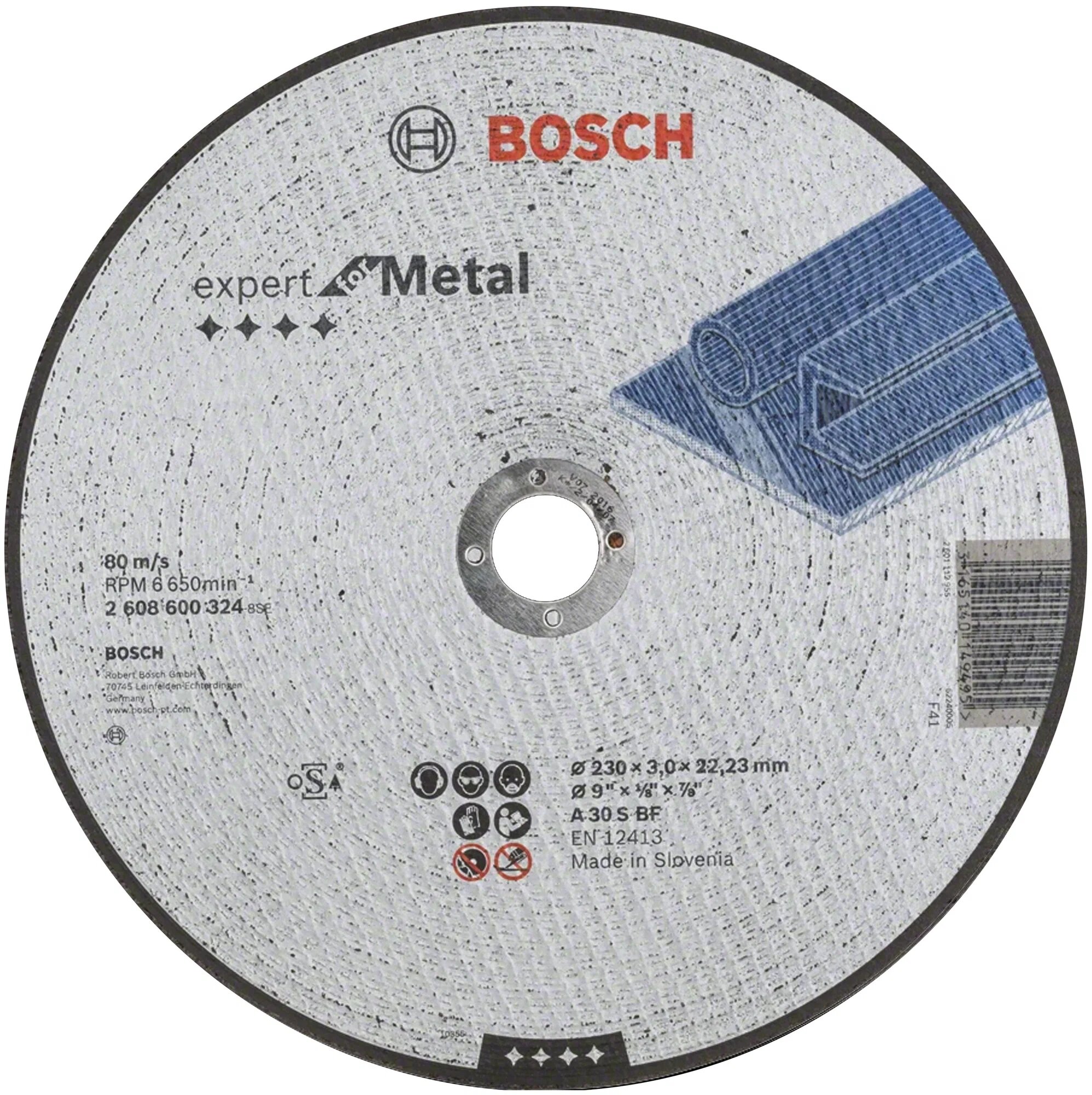 Отрезной круг по металлу BOSCH 230х3 мм
