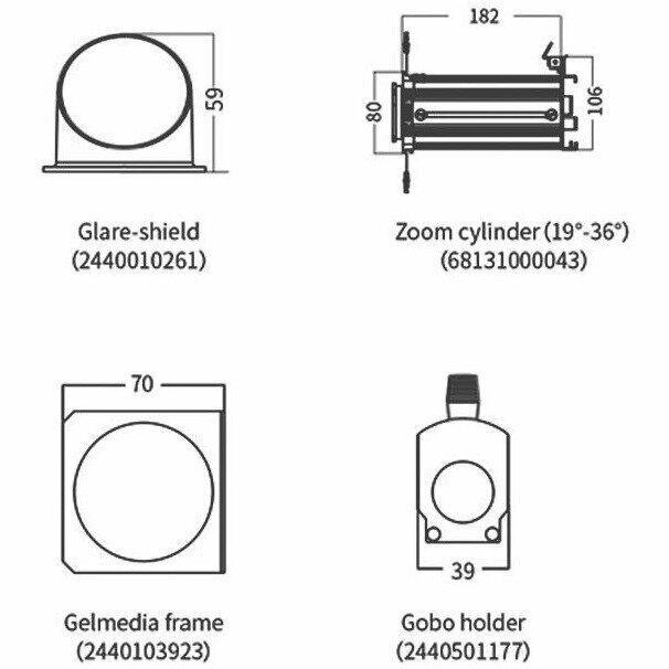 Прожектор профильный Silver Star SS867XCE ECLIPCE miniCOLOR — фото 1