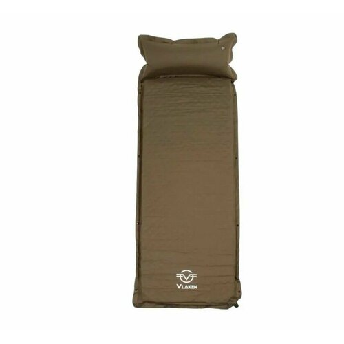 Самонадувающийся коврик туристический, одноместный матрас для кемпинга и отдыха Vlaken