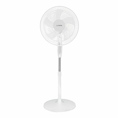 Вентилятор напольный LUMME LU-FN110A 5 лопастей безопасная решетка диаметр 40 см белыйбелый 366300₽