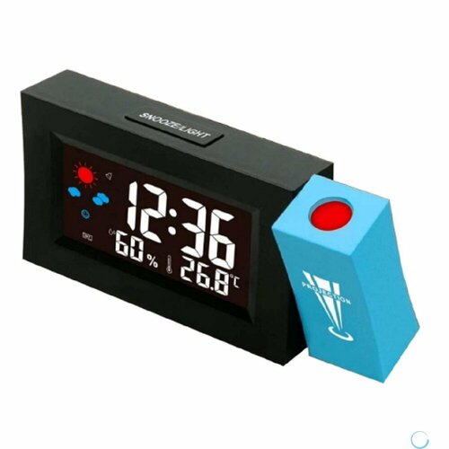 Perfeo Часы-метеостанция Talas чёрный PF-F8290 время температура влажность PF_C3746 216000₽