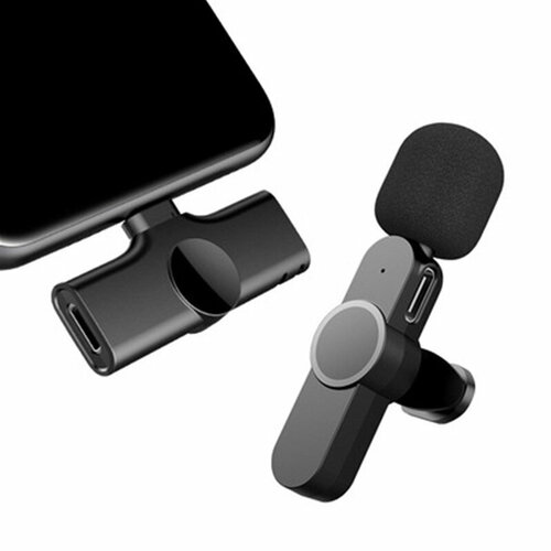 Беспроводной микрофон петличный для мобильного устройства с разъемом Lightning Петличка беспроводная для телефона с ветрозащитой и шумоподавление 729₽