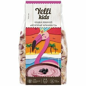 Кашка YELLI Kids манная Розовое фламинго 100г