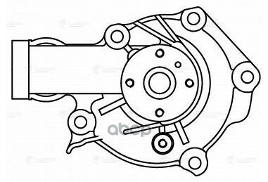 Насос Водяной Chery Tiggo(T11) 05- LUZAR арт. LWP3012