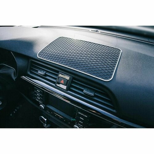 Коврик противоскользящий 275x17 см соты черный 451₽