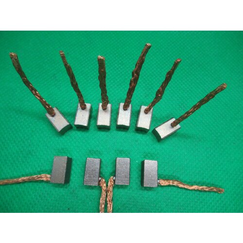 Меднографитовые щетки 6х6х11мм.10 штук