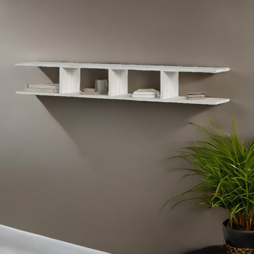 Полка 02 Гранд 120х175х20 Дуб крафт белый Стендмебель 1850₽