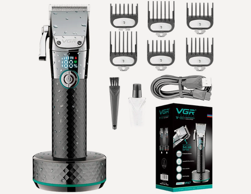 Изображение товара Машинка для стрижки волос, бороды и усов с аккумулятором высокой емкости Professional Hair Trimmer VGR-682