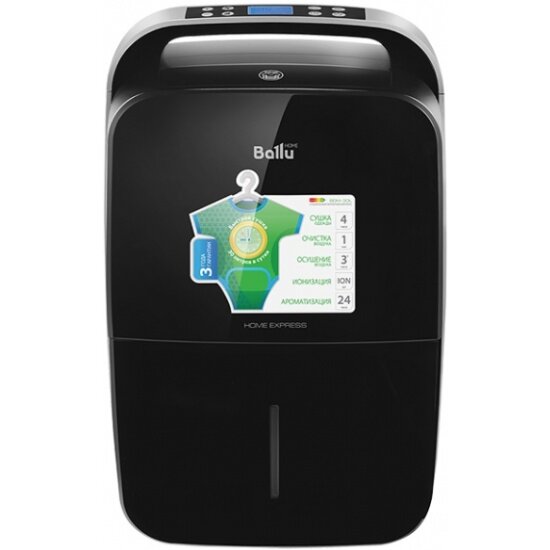 Обзор: Осушитель воздуха Ballu BD30MN BLACK, электронное управление, 30л/сут, 540Вт