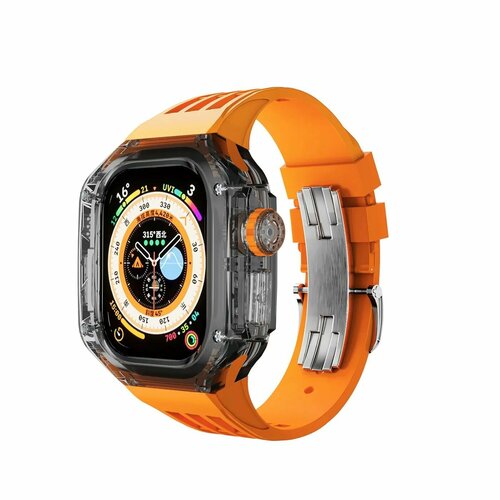 Ремешок для Apple Watch Ultra 49 mm в стиле Richard Mille Orange BT 6640₽
