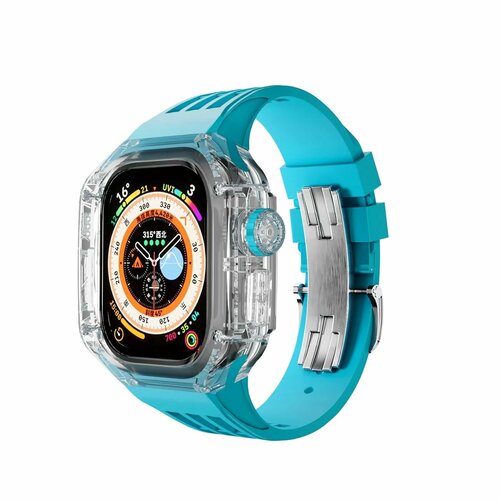 Ремешок для Apple Watch Ultra 49 mm в стиле Richard Mille Blue T