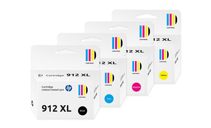 Набор картриджей SP 912XL для HP (4 цвета)