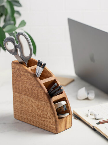 Изображение товара Органайзер для хранения, органайзер для канцелярии на стол, полка деревянная