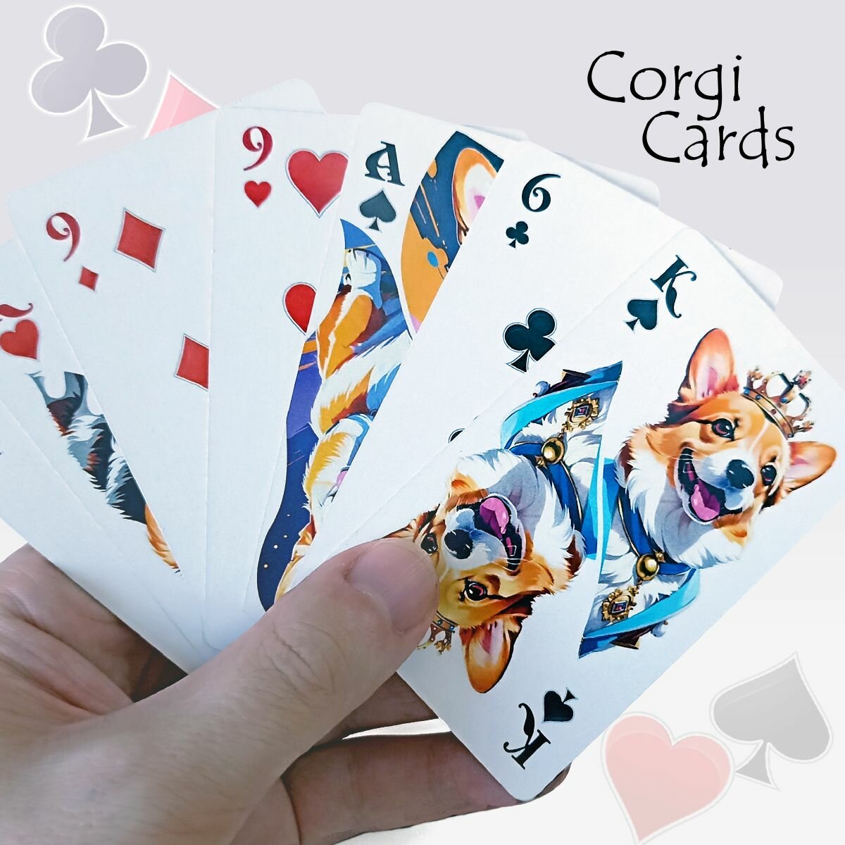 Карты игральные Корги, 54 штуки — фото 1
