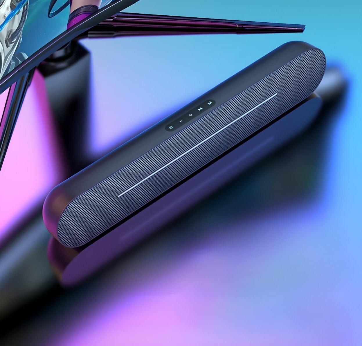 Обзор: Колонка портативная - Саундбар для телевизора и для компьютера с Bluetooth. Черная